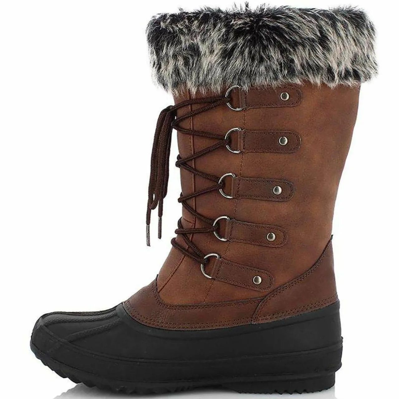 Bottes fourrées Kelyne marron/noir