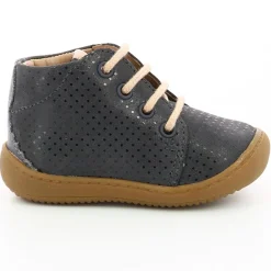 Bottillons en Cuir Pistile gris foncé