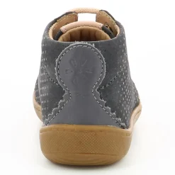 Bottillons en Cuir Pistile gris foncé