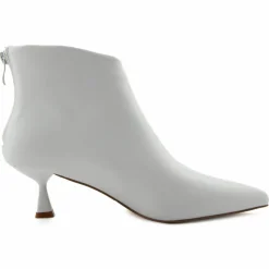 Bottines à talon blanches - Talon 5 cm