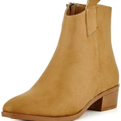 Bottines à talon Clara beiges - Talon 12 cm