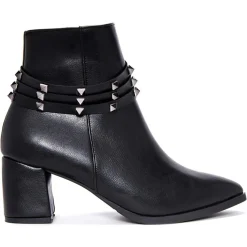 Bottines à talon Clotilde noires - Talon 6 cm