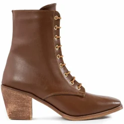 Bottines à talon cognac - Talon 7 cm