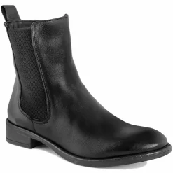 Bottines à talon en Cuir noires