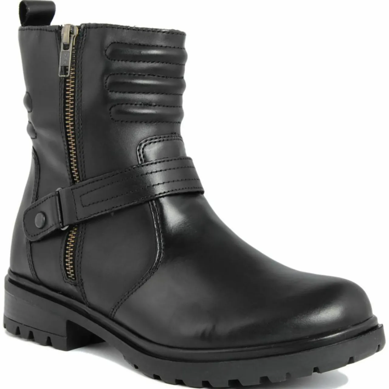 Bottines à talon en Cuir noires