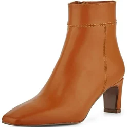 Bottines à talon Ester cognac - Talon 6 cm