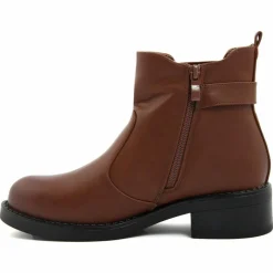 Bottines à talon marron - Talon 4 cm