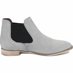 Bottines chelsea gris colombe