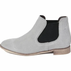 Bottines chelsea gris colombe