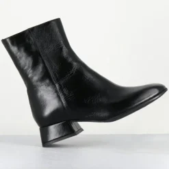 Bottines en Cuir 9916 lux noires