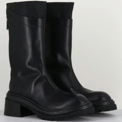 Bottines en Cuir es noires - Talon : 5cm