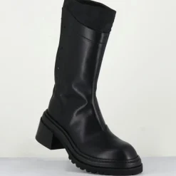 Bottines en Cuir es noires - Talon : 5cm