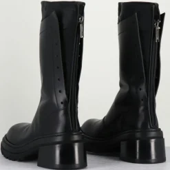 Bottines en Cuir es noires - Talon : 5cm
