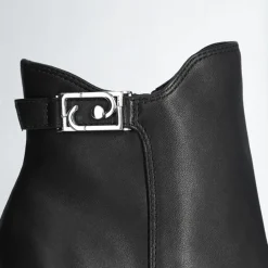 Bottines en Cuir Nana noires - Talon 9 cm