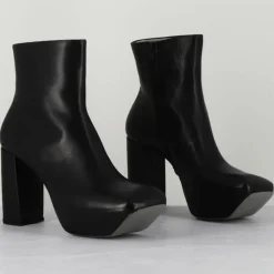 Bottines en Cuir noires