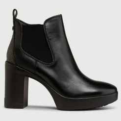 Bottines en Cuir Now noires - Talon 9 cm