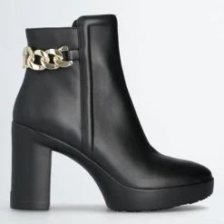 Bottines en Cuir Now noires - Talon 9 cm
