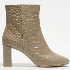 Bottines en Cuir Pheby 80 sable - Talon 8 cm