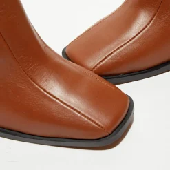 Bottines en Cuir Romy terracotta - Talon 8,5 cm