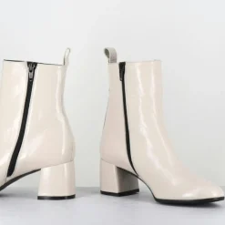 Bottines en Cuir samui lait