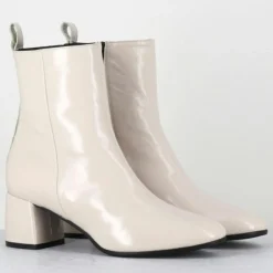 Bottines en Cuir samui lait