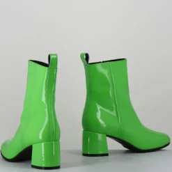 Bottines en Cuir samui vertes