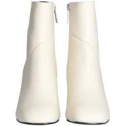 Bottines en Cuir Sara blanches - Talon 7 cm