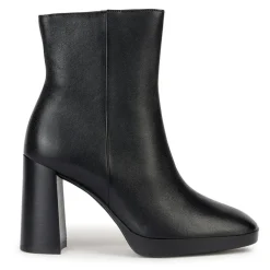 Bottines en Cuir Teulada noires - Talon 9 cm
