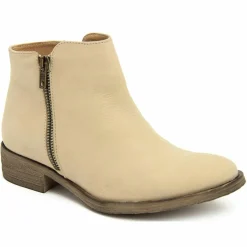 Bottines en Cuir vison