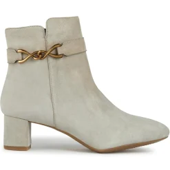 Bottines en Velours de Cuir Pheby 50 sable - Talon 5 cm