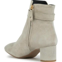 Bottines en Velours de Cuir Pheby 50 sable - Talon 5 cm