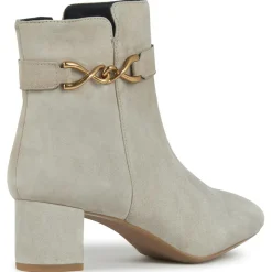 Bottines en Velours de Cuir Pheby 50 sable - Talon 5 cm