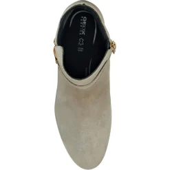 Bottines en Velours de Cuir Pheby 50 sable - Talon 5 cm