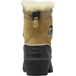 Bottines imperméables en Velours de Cuir doublure micropolaire Torino curry/noir