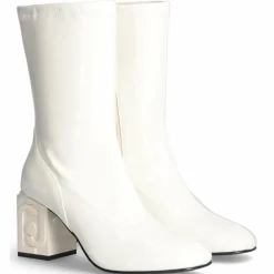 Bottines Sara ivoire - Talon 7 cm