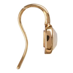 Boucles d'oreilles Ella Nacre en laiton doré