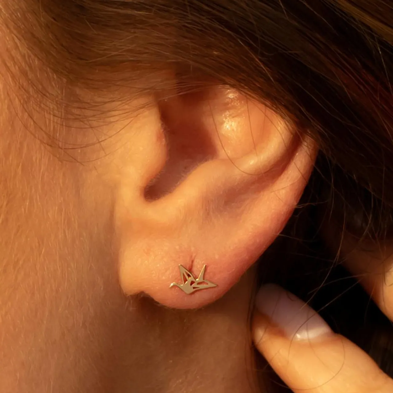 Boucles d'oreilles Envolée or jaune