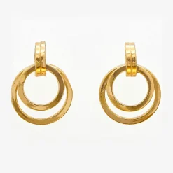 Boucles d'oreilles Fiamma en Argent doré