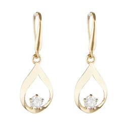 Boucles d'oreilles Goutte Précieuse or jaune