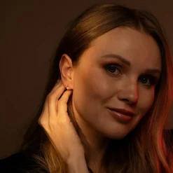 Boucles d'oreilles Goutte Perlée perle blanche or jaune