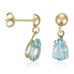 Boucles d'oreilles Jolie Topazes 1.27 ct or jaune