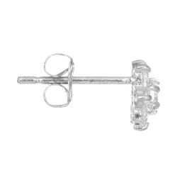 Boucles d'oreilles Le Messager Blanc or blanc