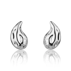 Boucles d'oreilles Lirien argentées