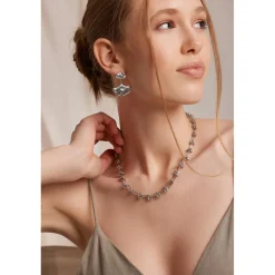 Boucles d'oreilles Mareva argentées