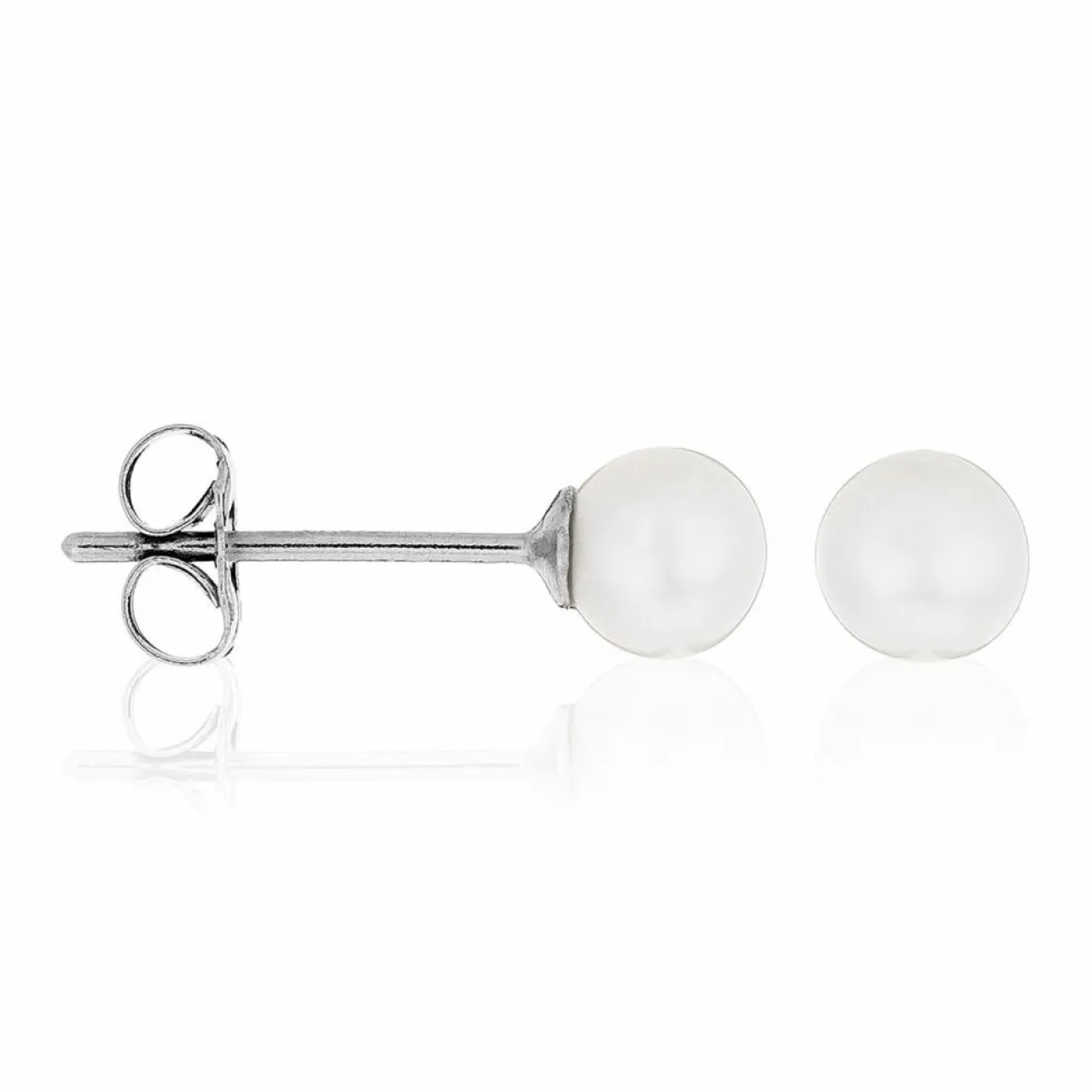 Boucles d'oreilles My Pearl or blanc