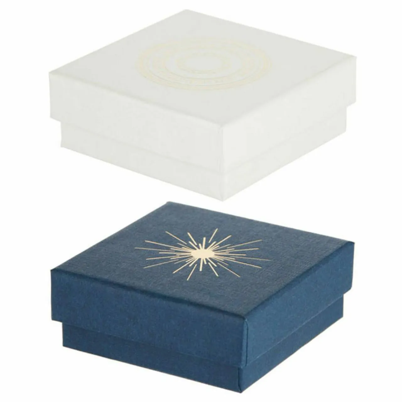 Boucles d'oreilles Nuit Etoilée bleue Saphirs 0.29 ct or blanc