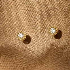 Boucles d'oreilles Petits Ronds or jaune