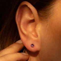 Boucles d'oreilles Ravissement Améthystes 0.40 ct or jaune