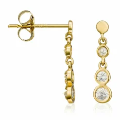 Boucles d'Oreilles Sagesse or jaune