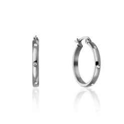 Boucles d'oreilles Sparkle argentées